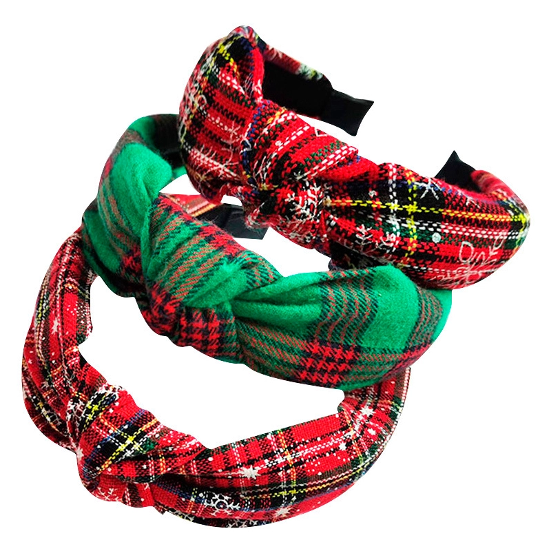 knotted christmas headband