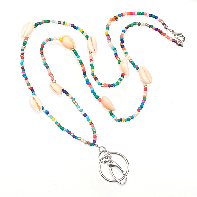 seadbead and shell lanyard