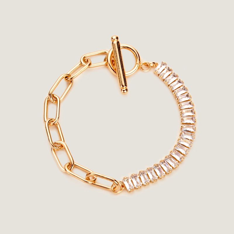 t bar chain bracelet