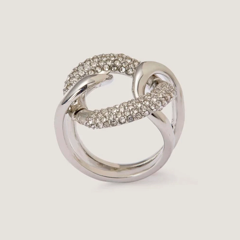 pave twist ring