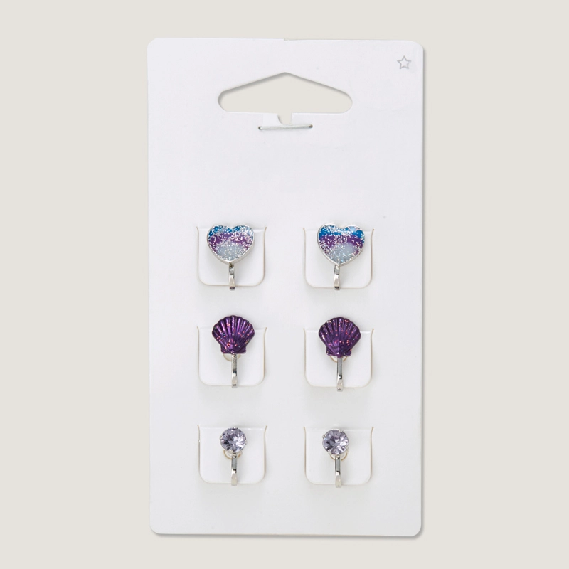 heart earring set