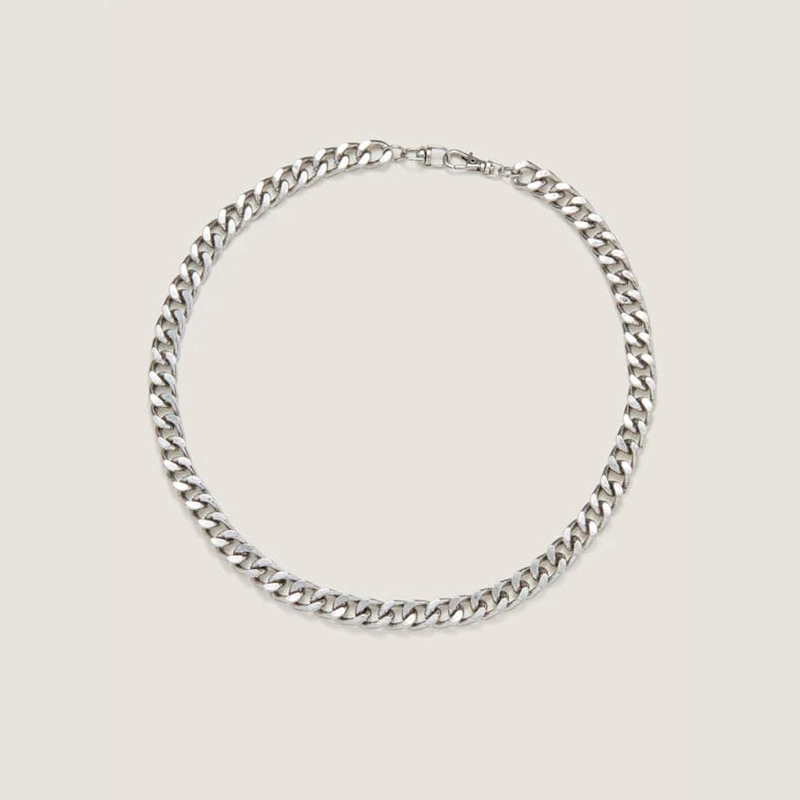 men's chunky titanium necklace