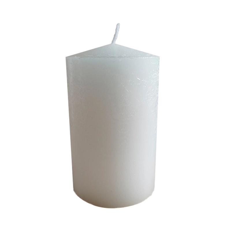 white pillar candle