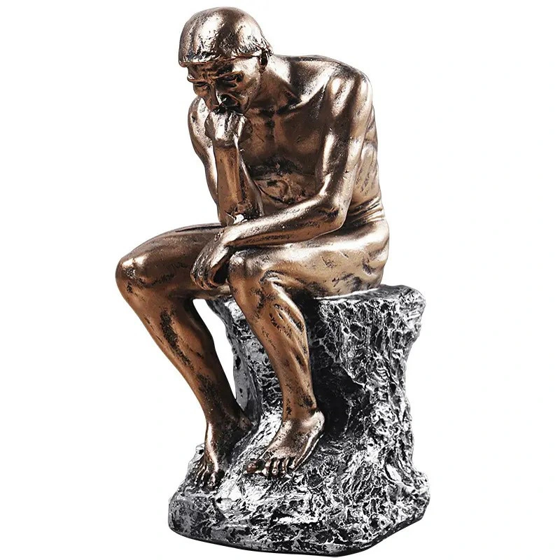 Thinker Resin Figure Ornament