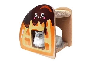 ردهة Cat carton Cardboard Cat cratcher بسعر رخيص للبيع بالجملة المورد